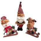 Kit Adornos Navideños Muñeco De Nieve, Santa Y Reno