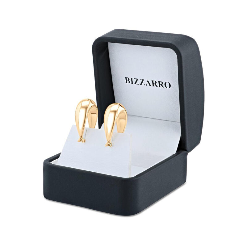 Arracadas Ovaladas De Oro Amarillo 14K (21.5 X ... image number null