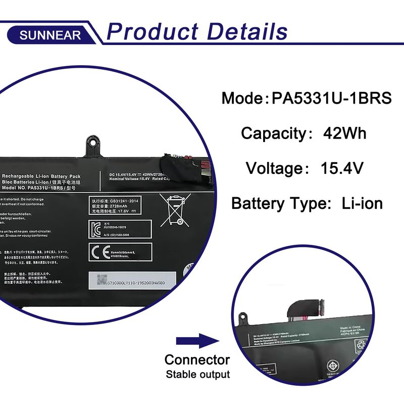 Bater&iacute;a De Port&aacute;til Sunnear 42wh Pa5331u-1brs 1... image number null