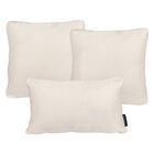 Set De 3 Cojines Rogga 1 Delta Y 2 Zita Crema