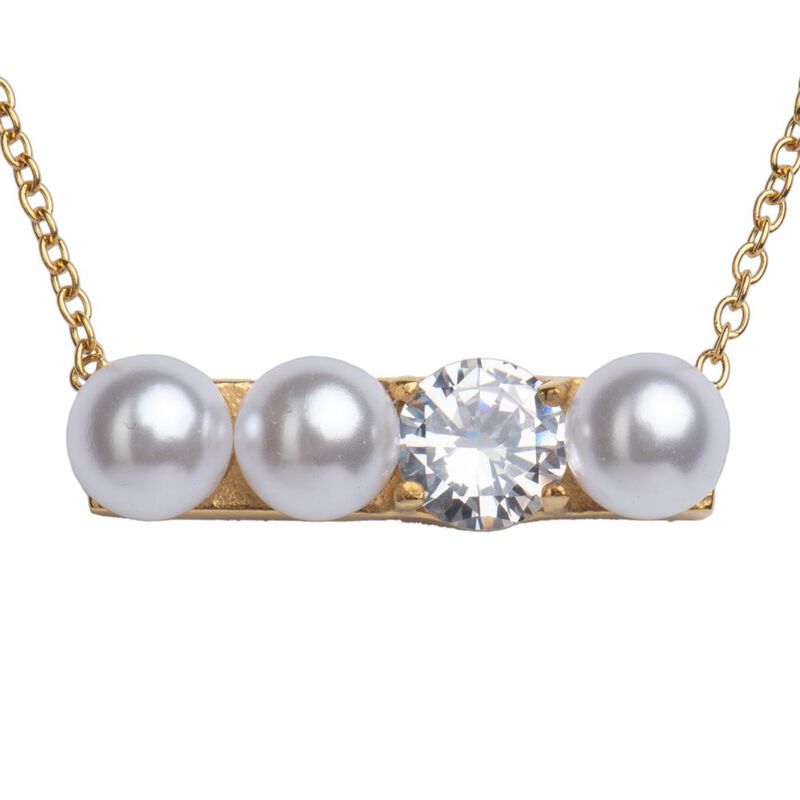 Collar Mujer Perlas Acero Inoxidable, Joyer&iacute;a F... image number null