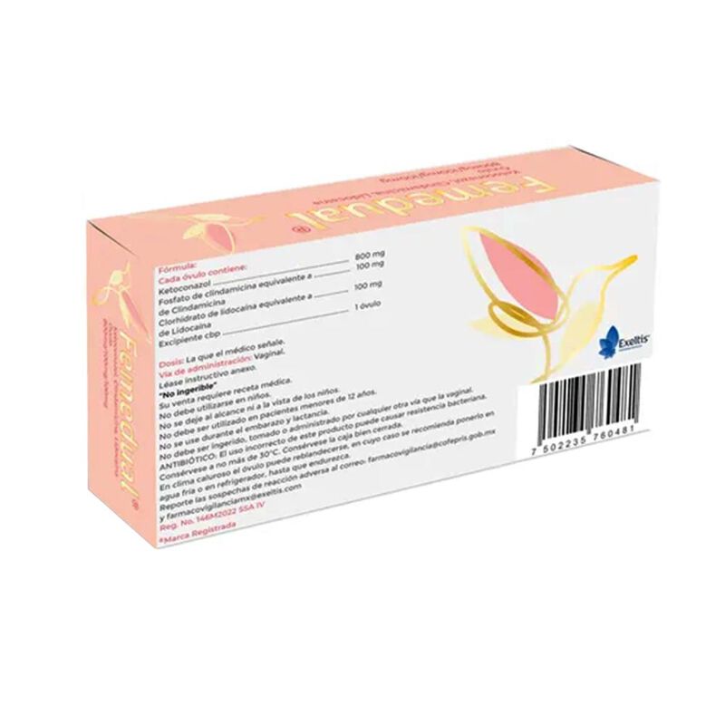 Femedual 800/100/100 Mg 3 Ovulos image number null
