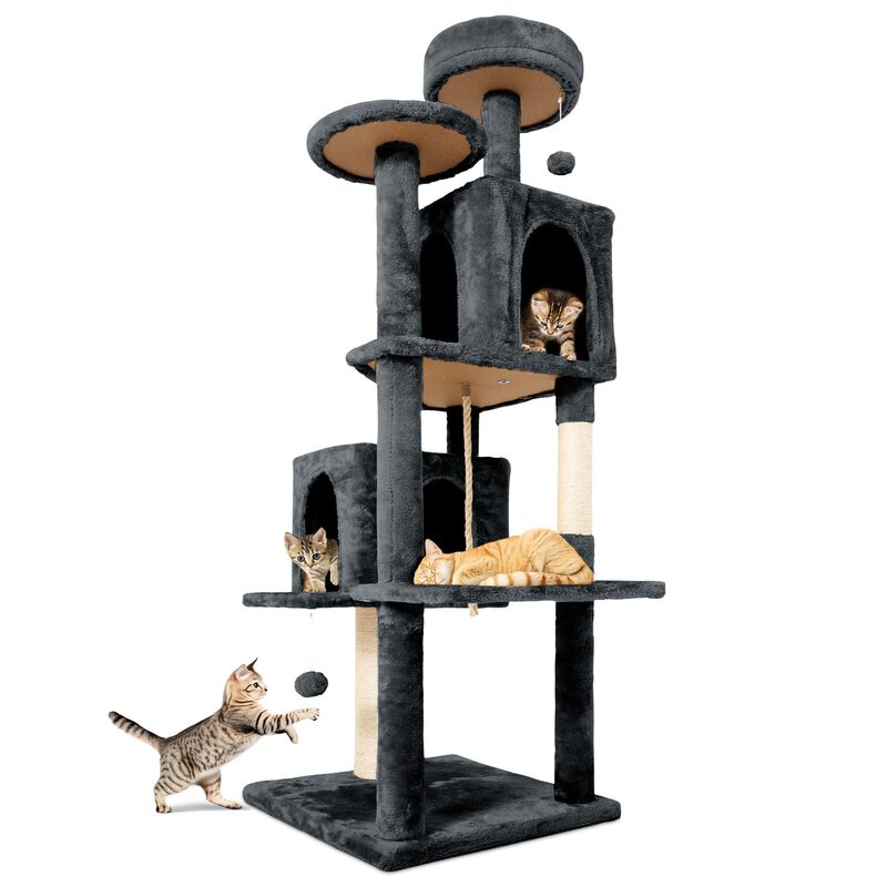 &Aacute;rbol Para Gatos Tscomon 150 cm Multi‑nivel Gri... image number null
