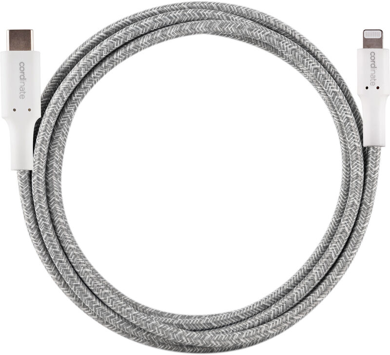 Cable USB-C to Lightning 6ft Gris image number null