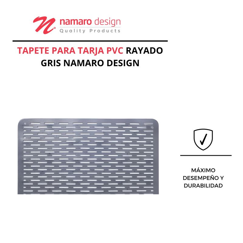 Tapete Para Tarja PVC Rayado Gris Namaro Design image number null