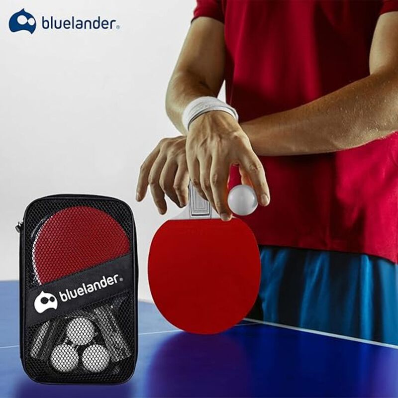 Set de Raqueta y Pelotas Ping Pong Bluelander image number null