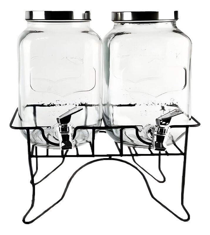 Juego de 2 dispensadores para bebidas con base ... image number null