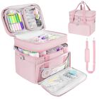 Bolsa organizadora de costura Mrinca de doble capa rosa