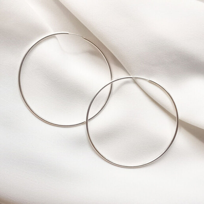 Arracadas de Plata Grandes image number null