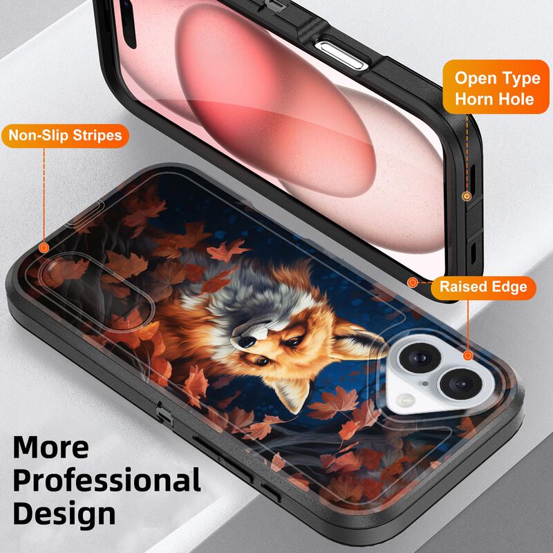 Funda BFUKVOU para iPhone 16 de 6.1" con Soport... image number null