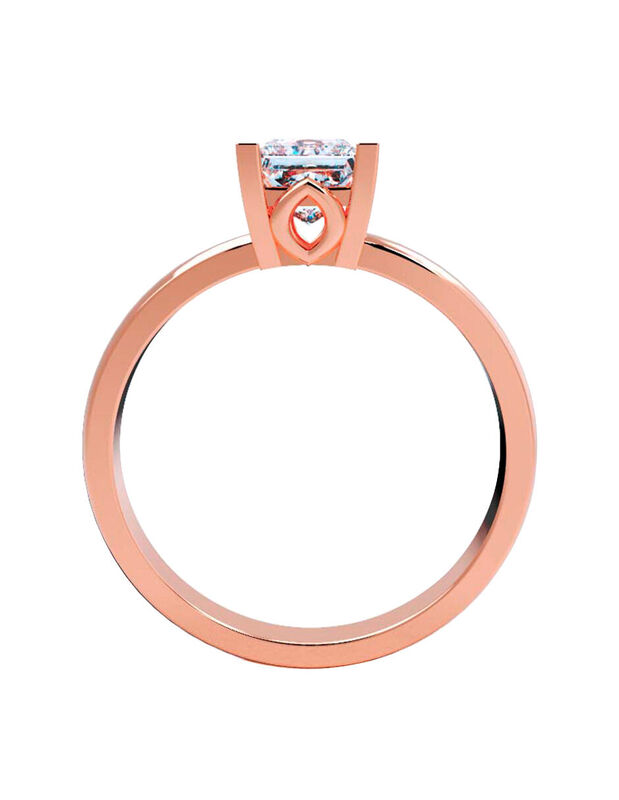 Anillo de Compromiso en Oro de 10K con Circonia... image number null