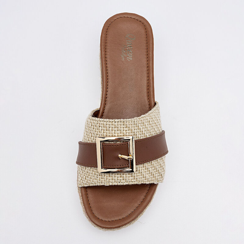 Queen sandalia cu&ntilde;a para mujer beige caf&eacute; cod 1... image number null