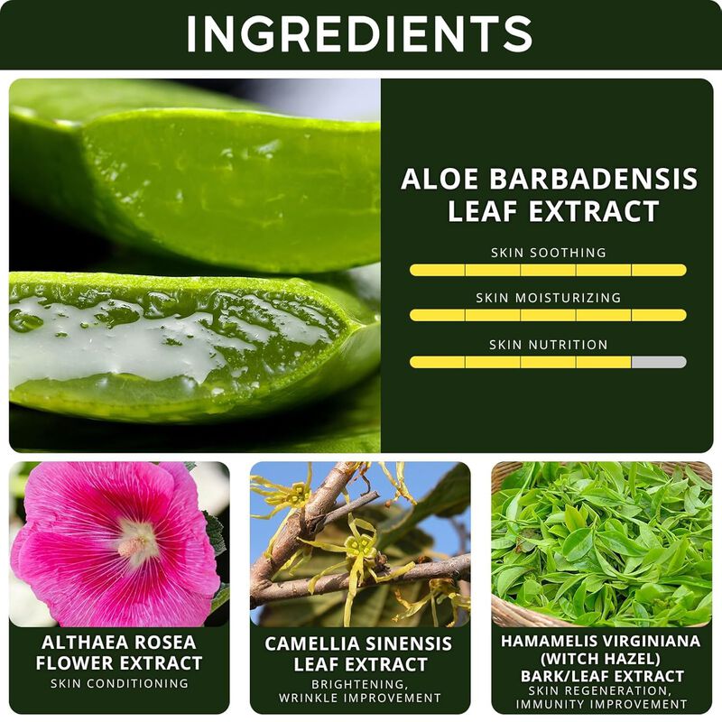 Gel De Aloe Vera Neclar 98% Para Aliviar Las Qu... image number null