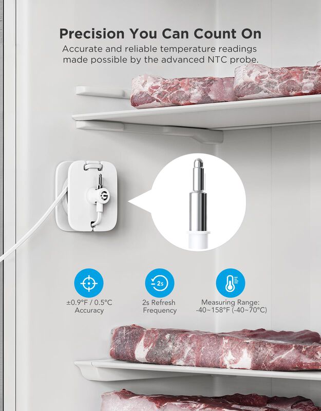 Term&oacute;metro Para Refrigerador Goveelife Wifi R1 ... image number null