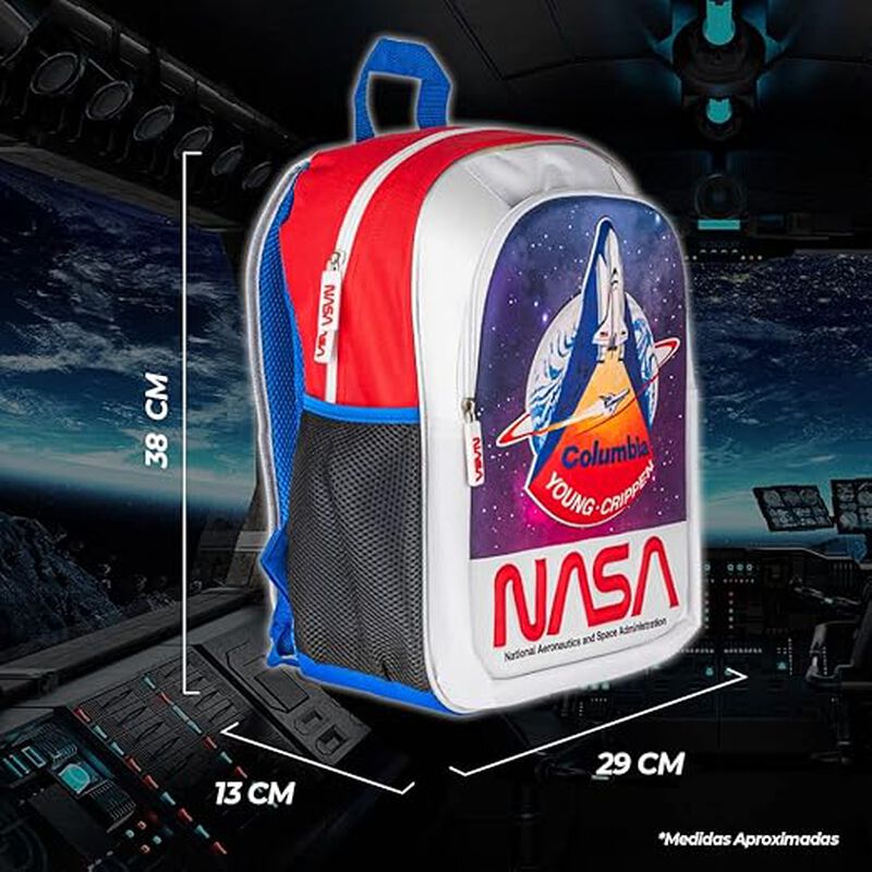 TechZone Mochila Escolar NASA Nave 3D, 2 Amplio... image number null