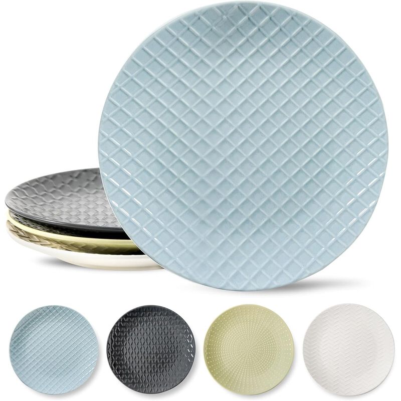 Platos de cena Hasense de 25 cm con relieve, ju... image number null