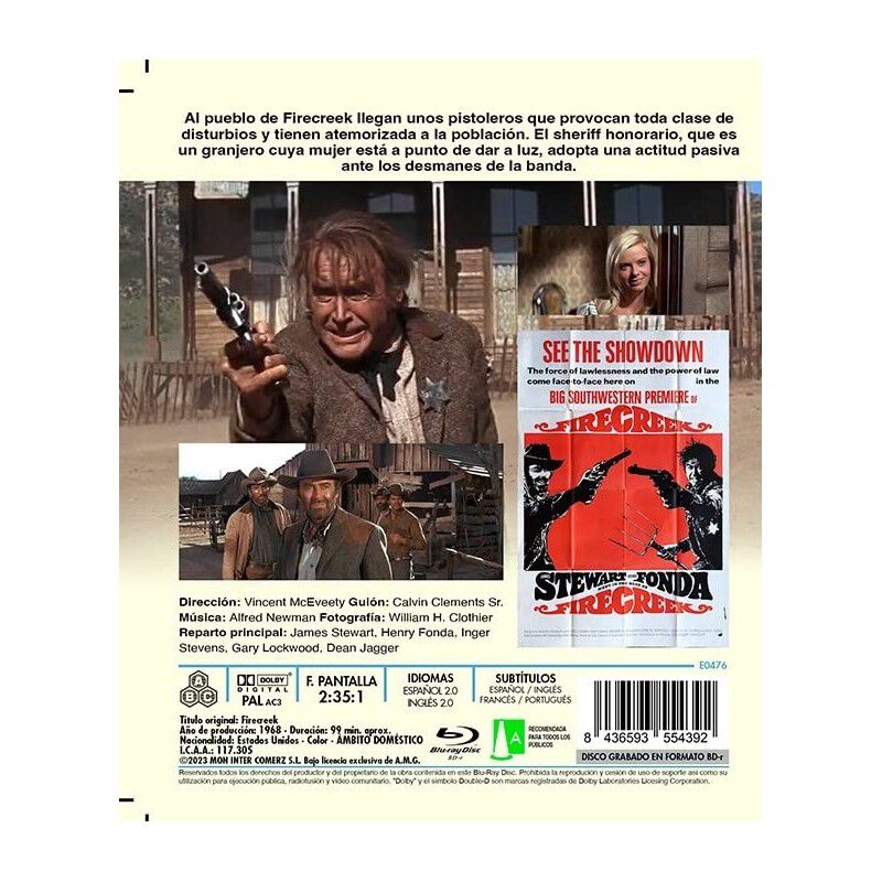Los Malvados De Firecreek - Bdr [blu-ray] image number null