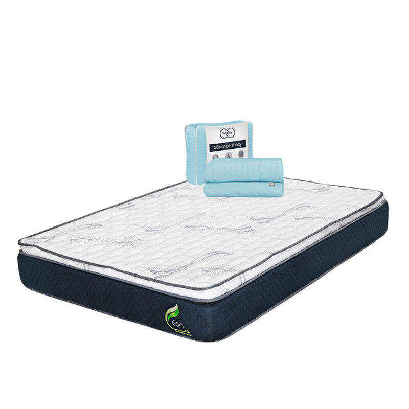 Colch&oacute;n King Size Eon + 1 juego de S&aacute;banas Trin... image number null