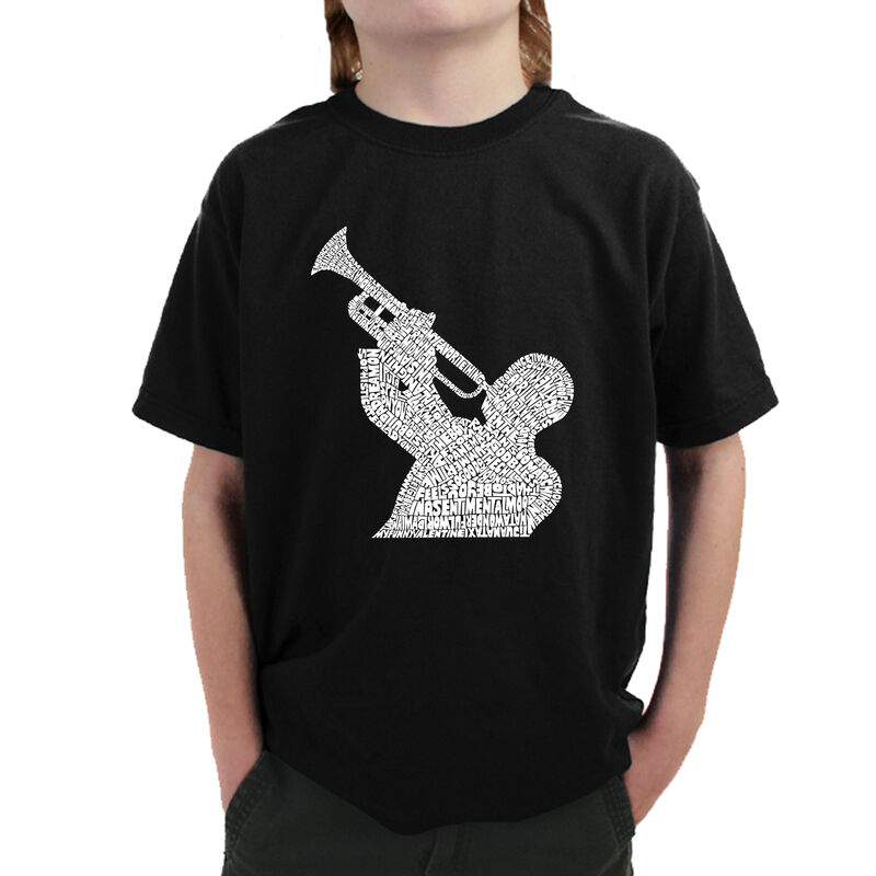 Camiseta Word Art Para Ni&ntilde;o - Cl&aacute;sicos del Jazz... image number null
