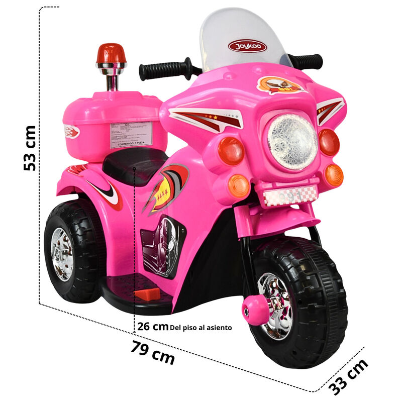 Moto Montable El&eacute;ctrica para Ni&ntilde;os Luces y Soni... image number null