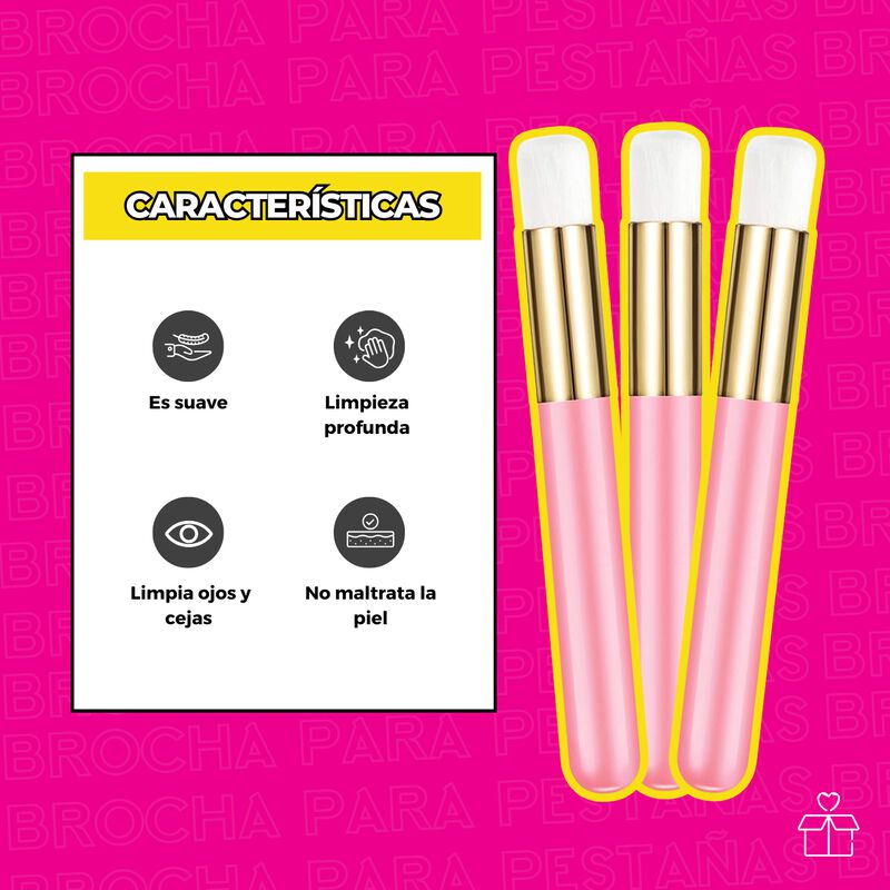 Brocha Para Limpiar Pestañas 1x1 Mink Lash 10pz... image number null