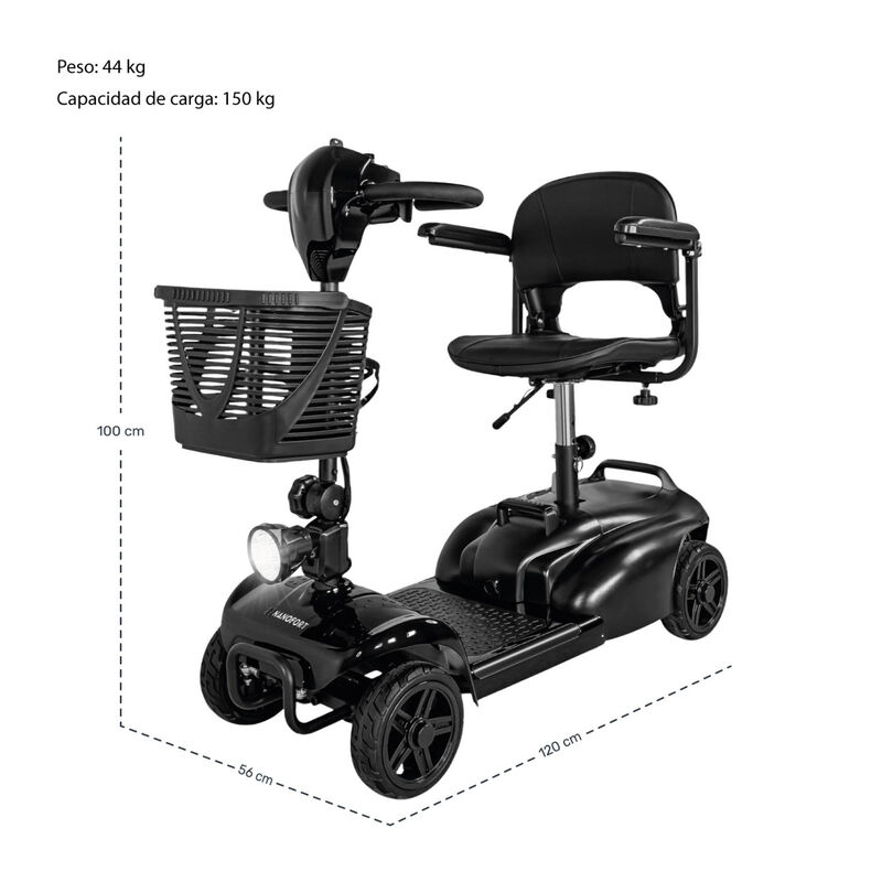 Silla Ruedas El&eacute;ctrica Scooter Recargable Luz L... image number null