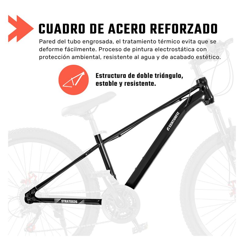 Bicicleta Monta&ntilde;a Rodada 26 Frenos Disco 21 Vel... image number null