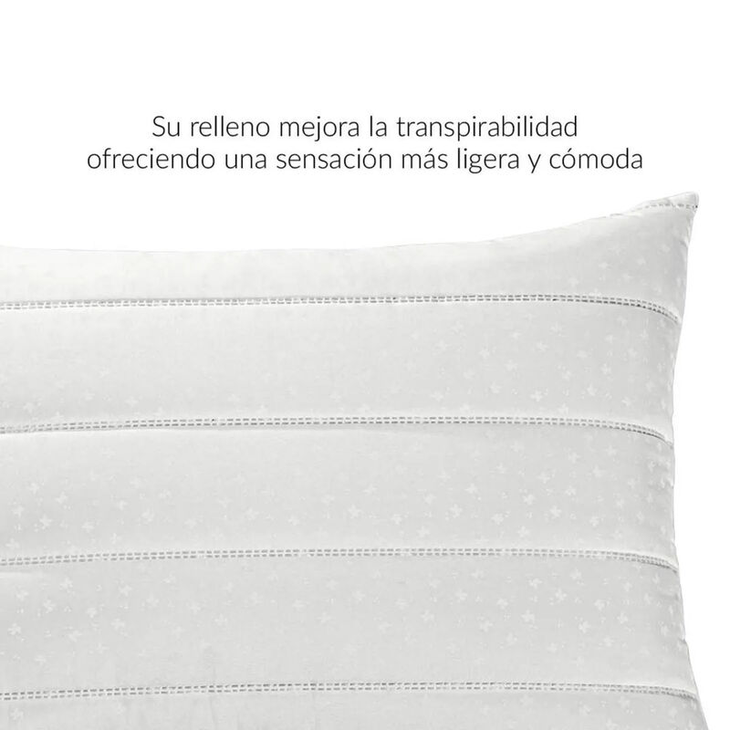 2 Almohadas Capitonada Firmeza Media Cierre Sta... image number null