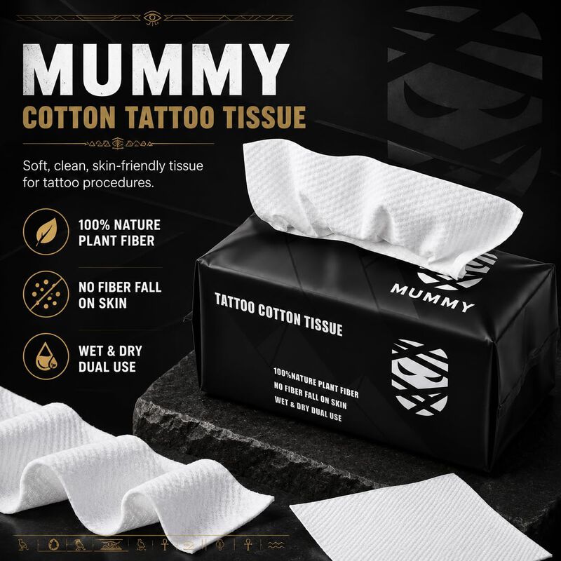 Pa&ntilde;uelos De Algod&oacute;n Para Tatuajes 80 Uds 20 &times; 2... image number null