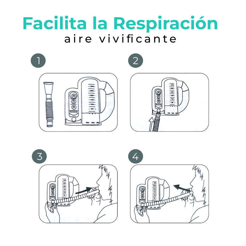 Espirómetro 5000 ml | Ejercitador Pulmonar image number null