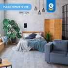 Pack 5 piezas Apagador De Pared Touch De Dos Módulos Avia Smart Home Wifi