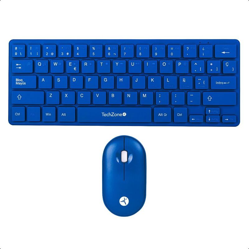 TechZone Teclado y Mouse Inalámbrico Mini Porta... image number null