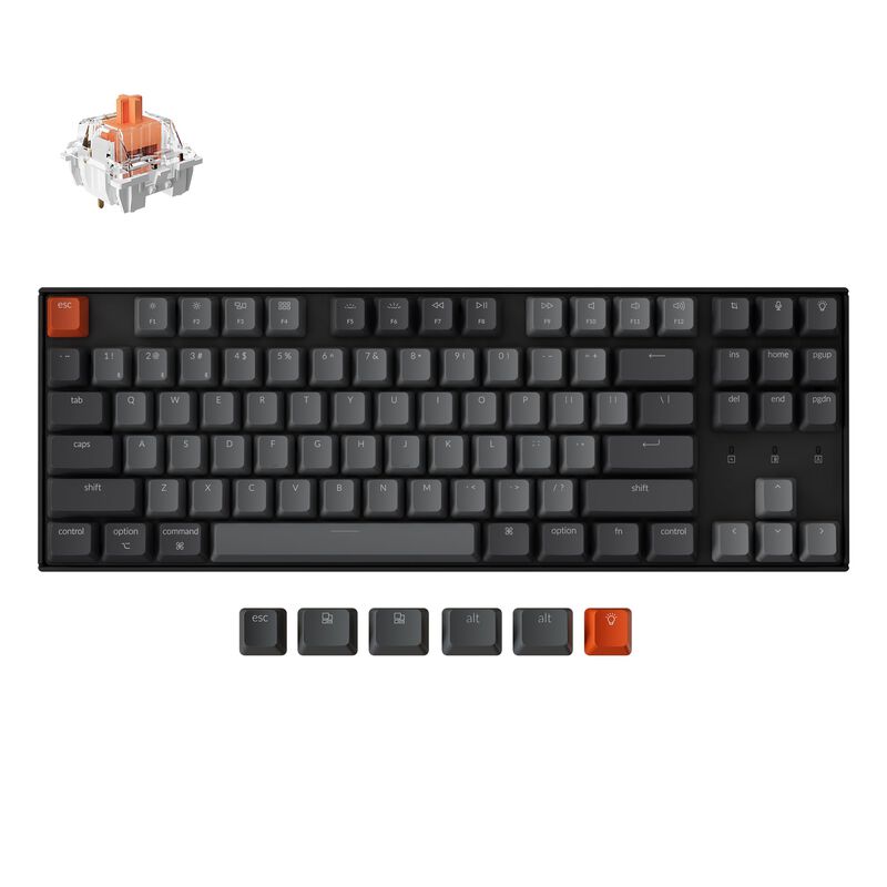 Teclado Mec&aacute;nico Inal&aacute;mbrico Keychron K8 Silent... image number null