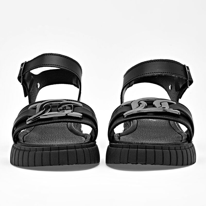 Moramora sandalia piso para mujer negro cod 140... image number null