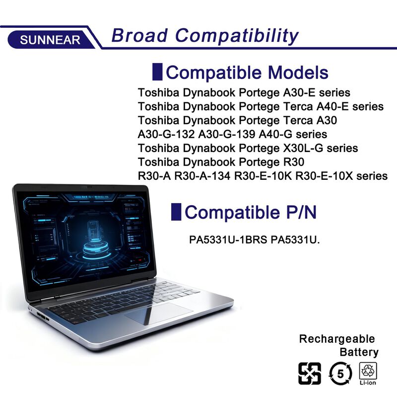 Bater&iacute;a De Port&aacute;til Sunnear 42wh Pa5331u-1brs 1... image number null