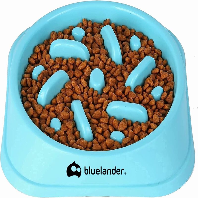 Plato de Alimentación Lenta Azul para Mascotas ... image number null