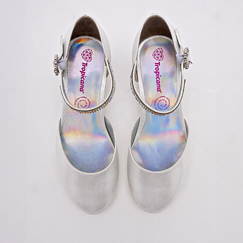 Tropicana Zapato de graduaci&oacute;n para ni&ntilde;a plata image number null