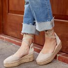 Alpargata Romero Plataforma Ante Piedra