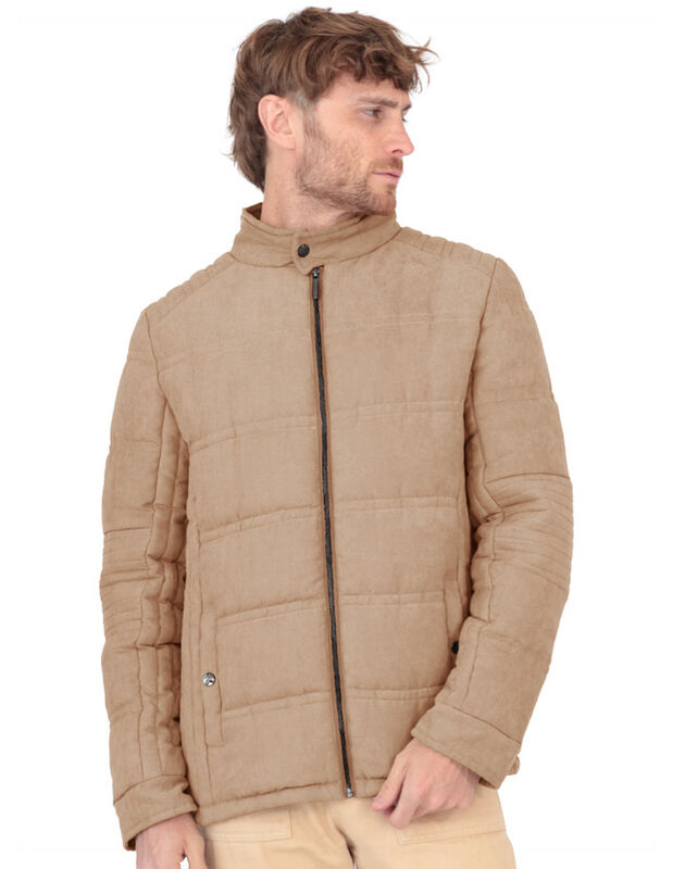 Chamarra Caballero Acolchada Casual Camello Roo... image number null