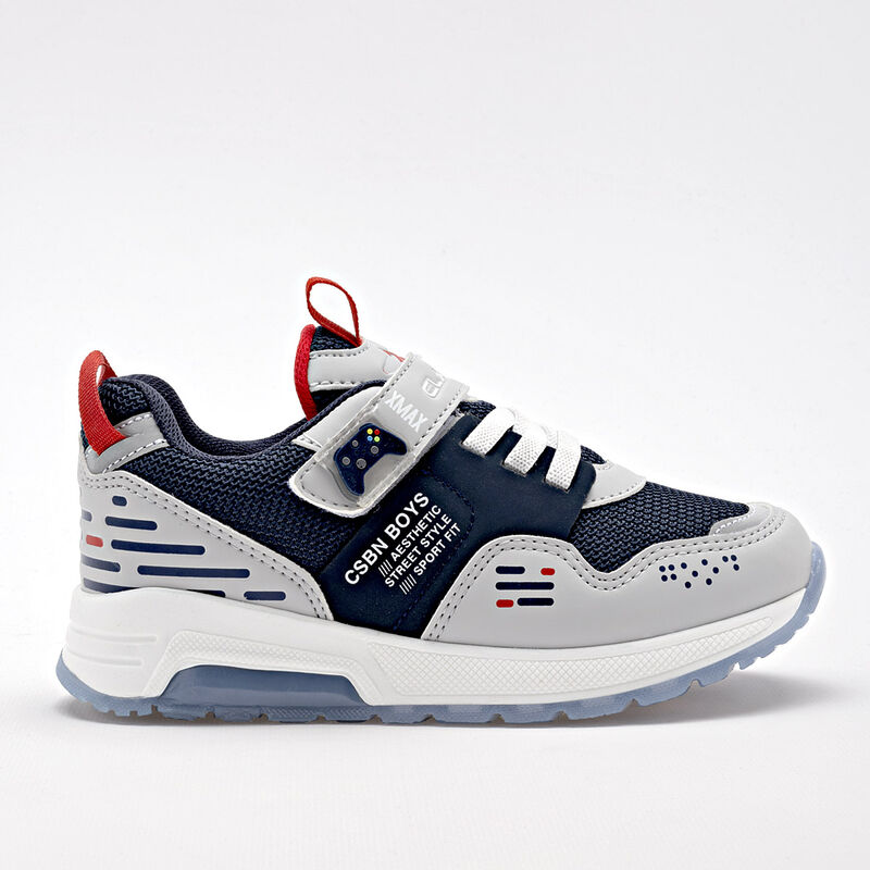 Clasben Tenis Para Preescolar Ni&ntilde;o Marino Gris ... image number null