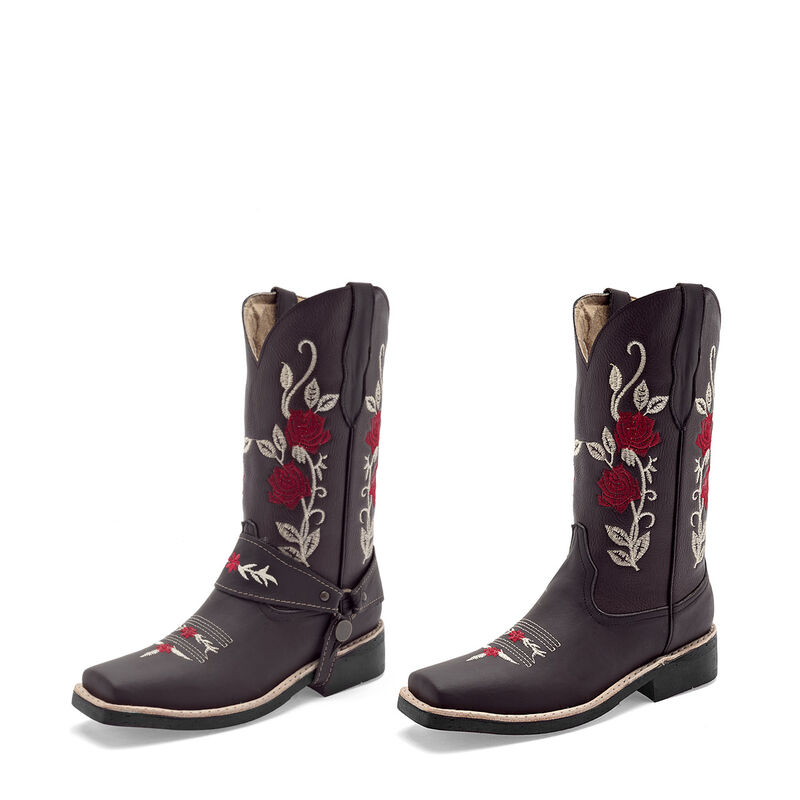 Risel Bota con peluche para mujer caf&eacute; blanco r... image number null