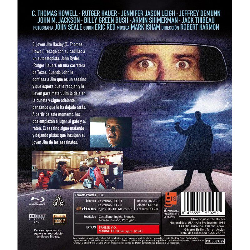 Carretera Al Infierno [blu-ray] (1986) The Hitc... image number null