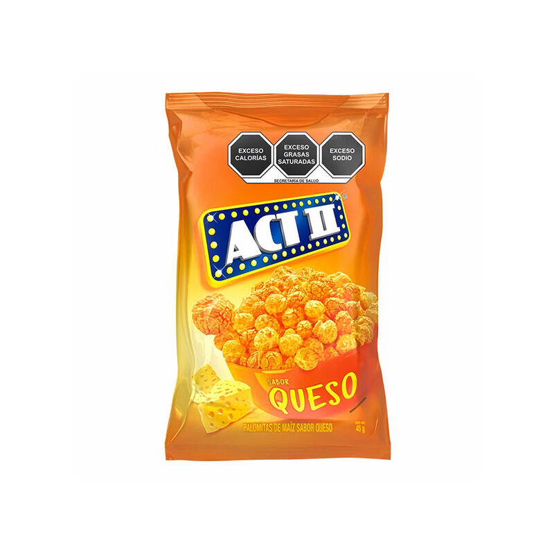 PALOMITAS ACT II QUESO CHEDDAR 45g     . image number null
