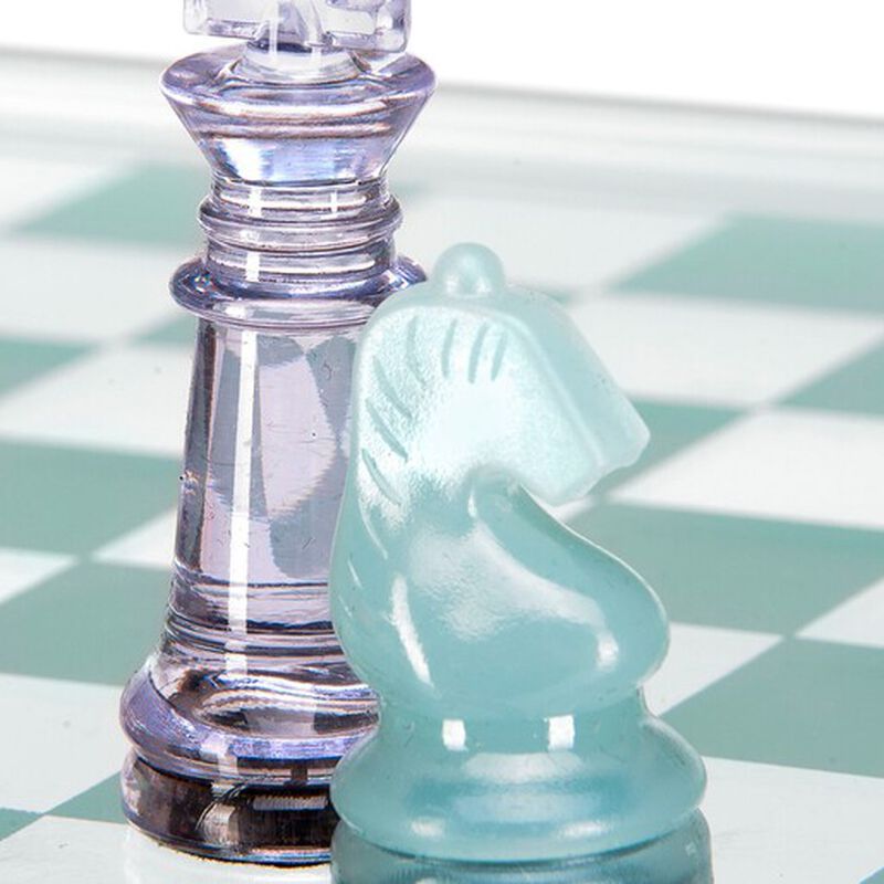 Ajedrez y Damas Inglesas  Tablero de Cristal image number null