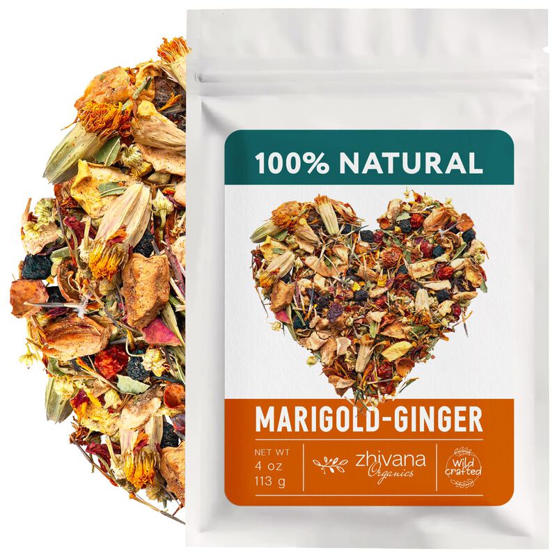 T&eacute; Zhivana Organics 113 g Jengibre Y Cal&eacute;ndula ... image number null