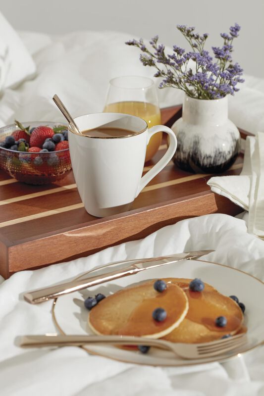 Juego De 4 Tazas Lenox Trianna Blanco De Porcel... image number null