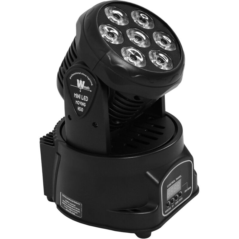 Cabeza M&oacute;vil Rob&oacute;tica 7 Leds 2 Piezas Giratorio... image number null