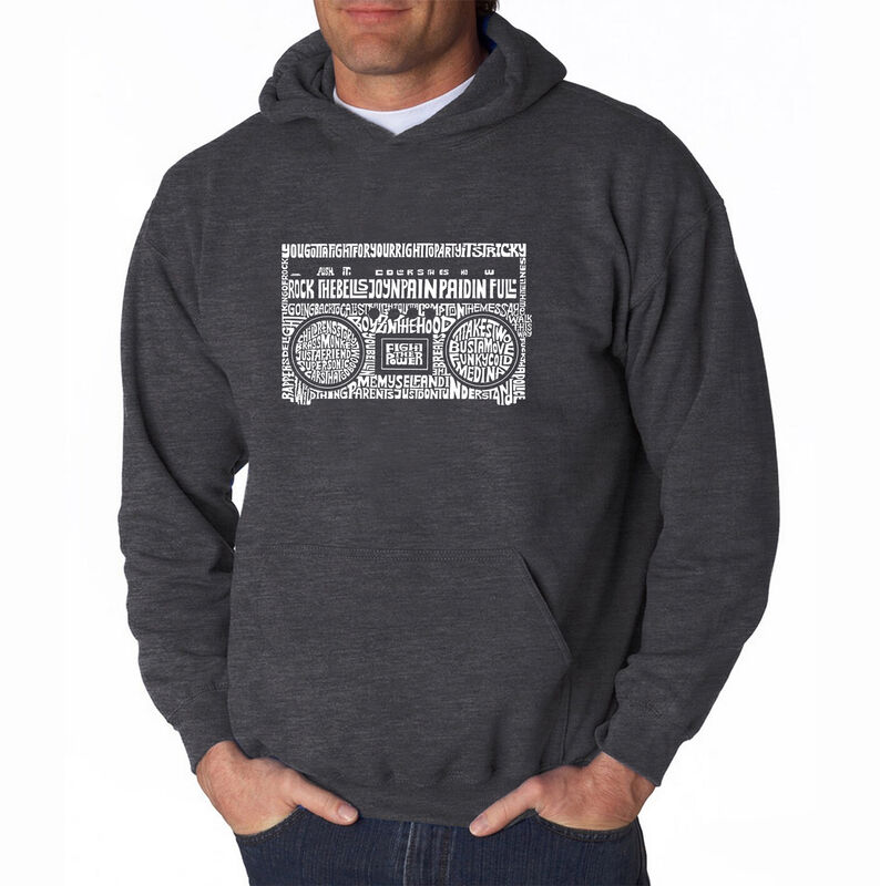Sudadera Con Capucha Word Art Para Hombre - Gra... image number null