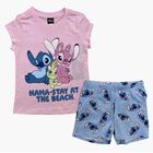 Pijama Stitch Disney Para Ni&ntilde;as I Conjunto Short Y Playera