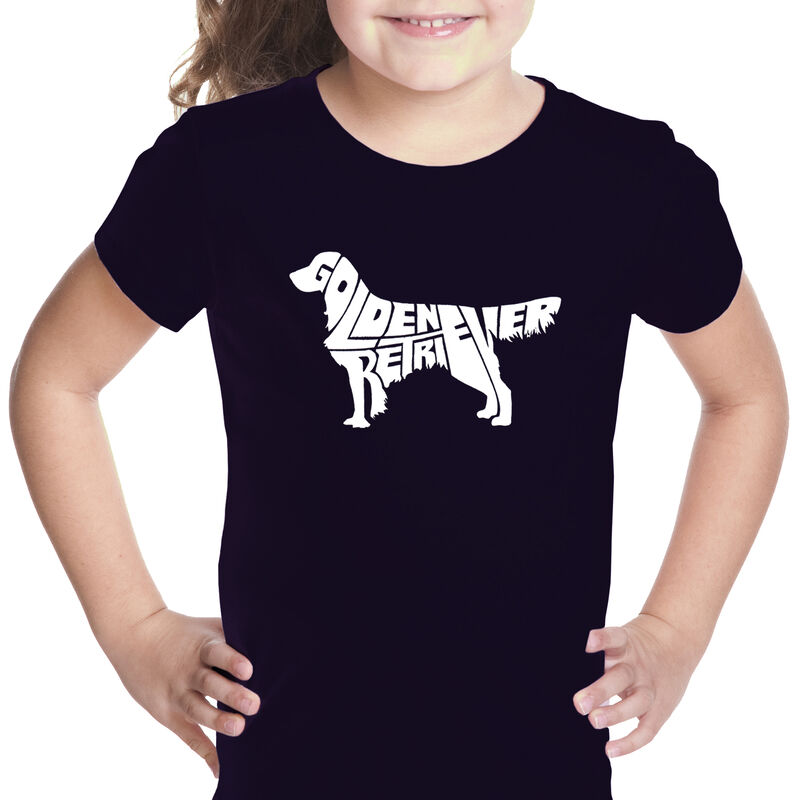 Camiseta Word Art Para Ni&ntilde;a - Golden Retriever ... image number null